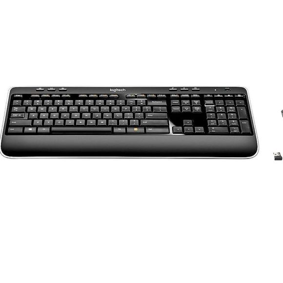 Logitech K520 Wireless Full SizeKeyboard + USB Unifying Dongle/Receiver - Picture 1 of 5